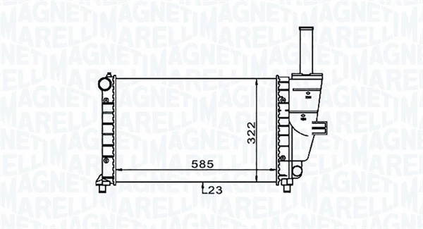 Radiator, engine cooling (350213187100)