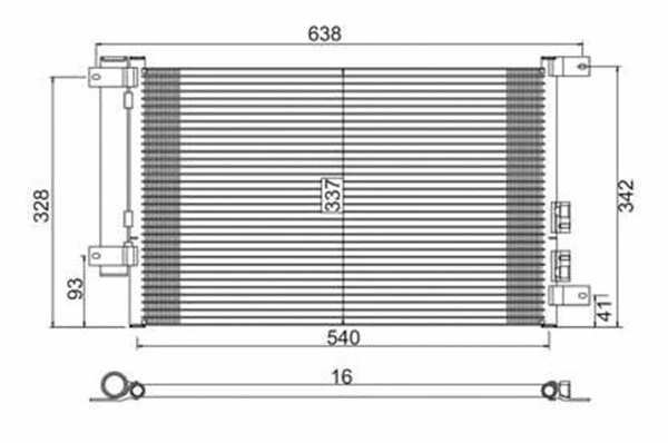 Condenser, air conditioning (359003220020)
