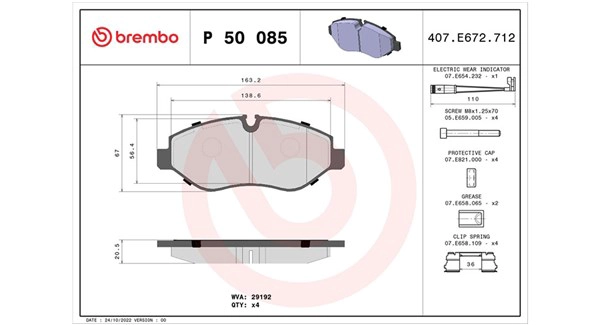 Brake Pad Set, disc brake