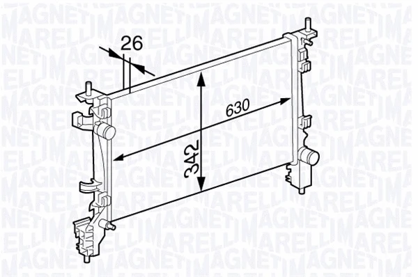 Radiator, engine cooling (350213141600)
