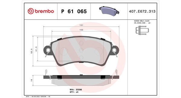 Brake Pad Set, disc brake