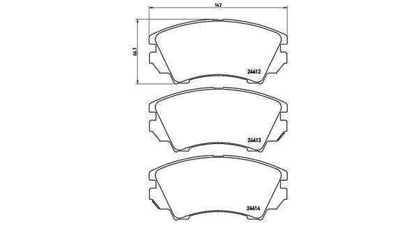 Brake Pad Set, disc brake (363700559055)