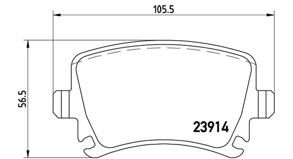 Brake Pad Set, disc brake (363700585073)