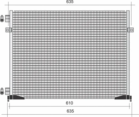 Condenser, air conditioning (350203340000)