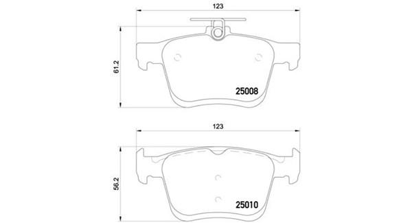 Brake Pad Set, disc brake (363700585125)