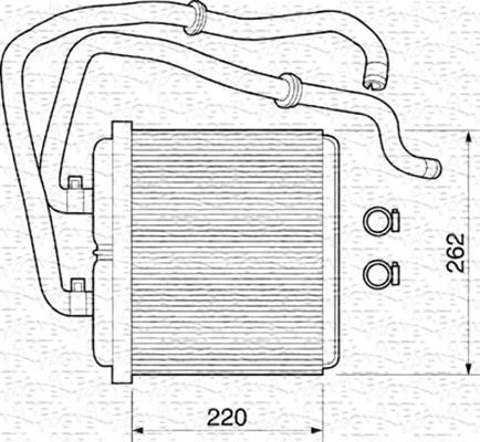 Heat Exchanger, interior heating (350218072000)