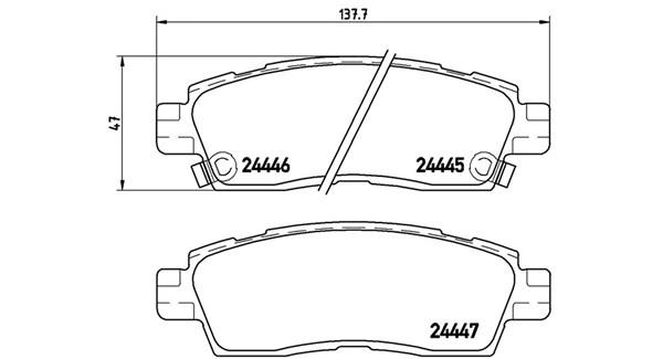 Brake Pad Set, disc brake (363700410010)