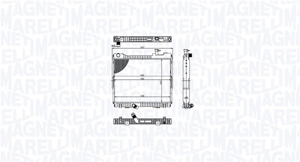 Radiator, engine cooling (350213213500)