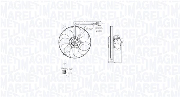 Fan, engine cooling (069422877010)