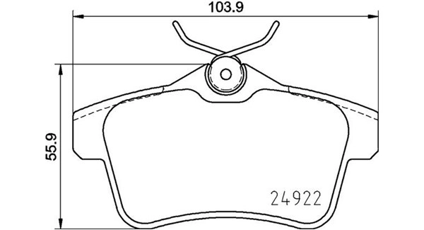 Brake Pad Set, disc brake (363700406102)