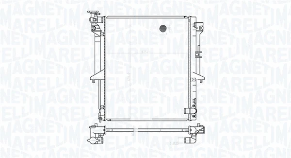 Radiator, engine cooling (350213177300)