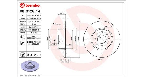 Brake Disc (360406021000)
