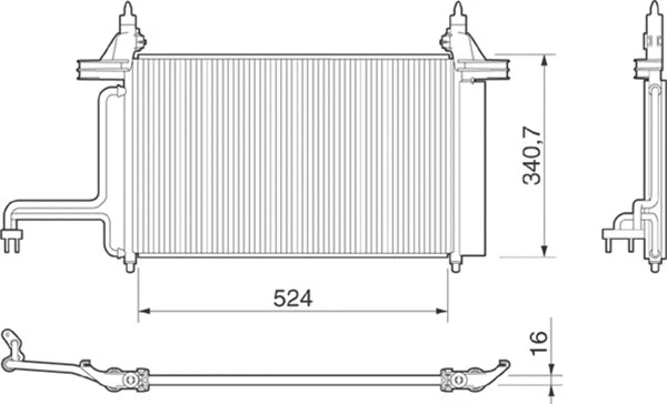 Condenser, air conditioning (350203153000)