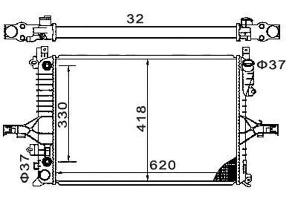 Radiator, engine cooling (359000320160)