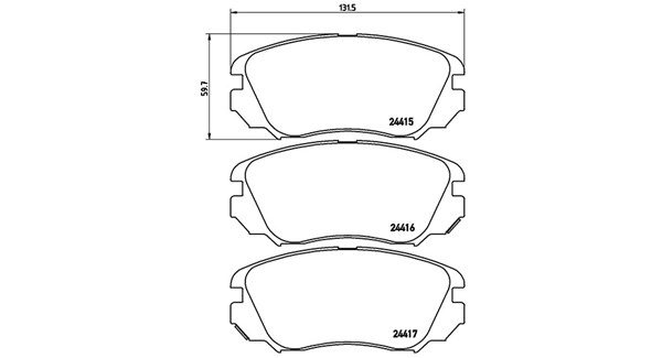 Brake Pad Set, disc brake