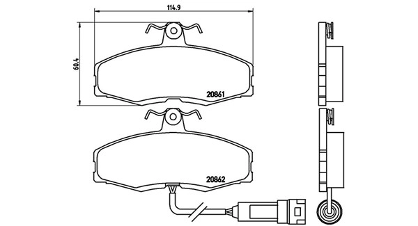 Brake Pad Set, disc brake (363700424014)