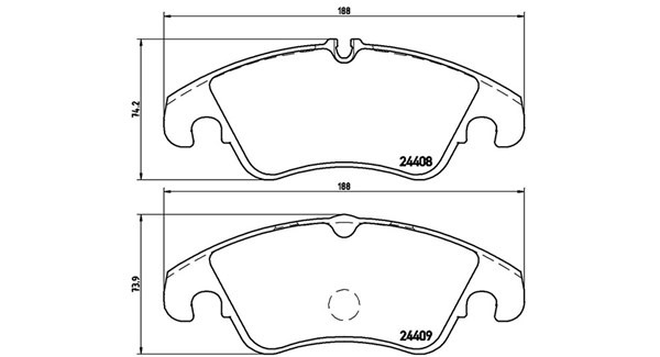 Brake Pad Set, disc brake (363700424074)