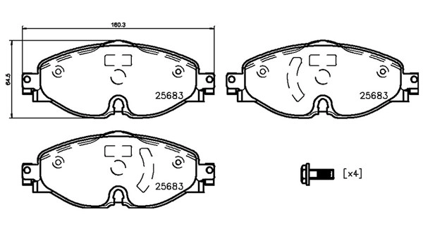 Brake Pad Set, disc brake