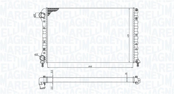 Radiator, engine cooling (350213194400)