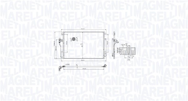 Condenser, air conditioning (350203104300)
