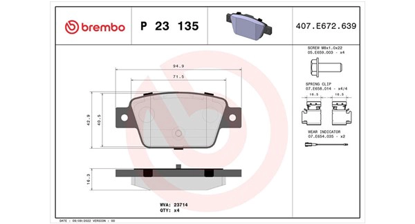 Brake Pad Set, disc brake