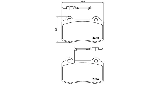 Brake Pad Set, disc brake (363700461064)
