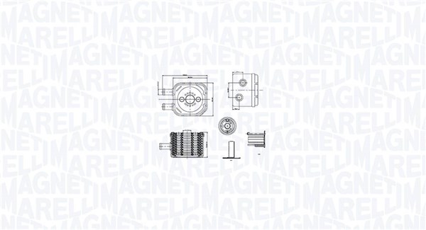 Oil Cooler, engine oil (350300003500)