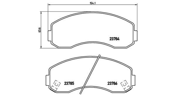 Brake Pad Set, disc brake (363700499003)