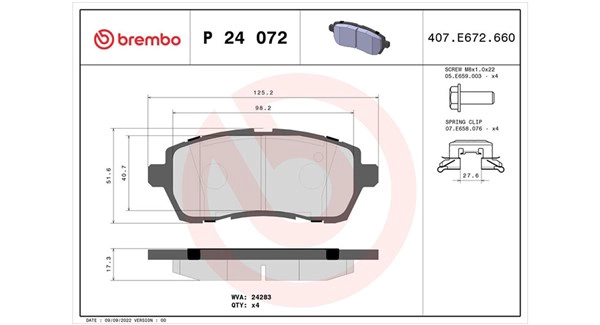 Brake Pad Set, disc brake