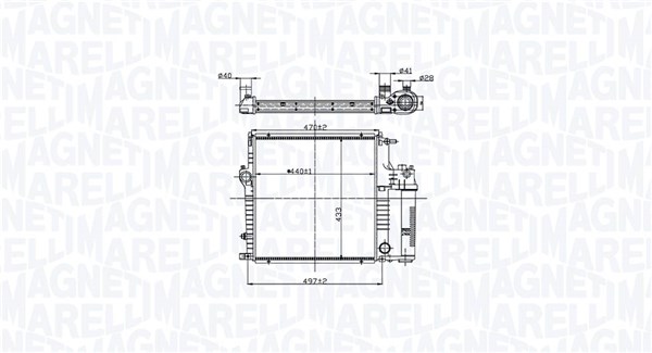 Radiator, engine cooling (350213211600)