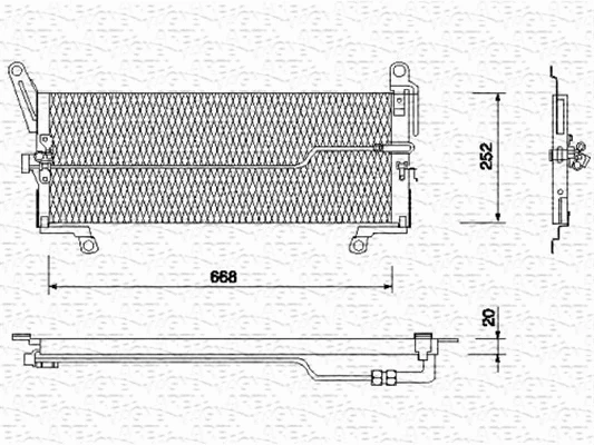 Condenser, air conditioning (350203113000)
