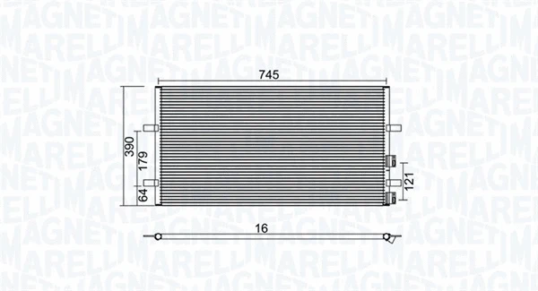 Condenser, air conditioning (350203740000)