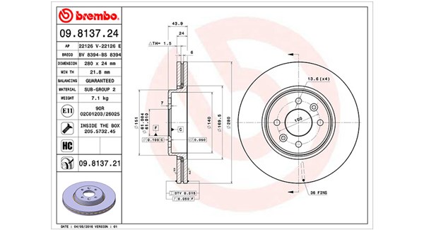 Brake Disc (360406043900)
