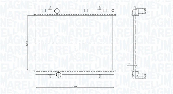 Radiator, engine cooling (350213167800)