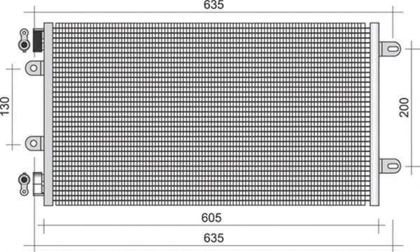 Condenser, air conditioning (350203364000)