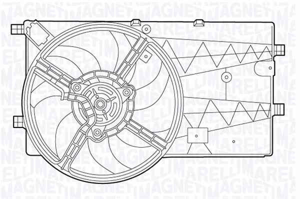 Fan, engine cooling (069422554010)