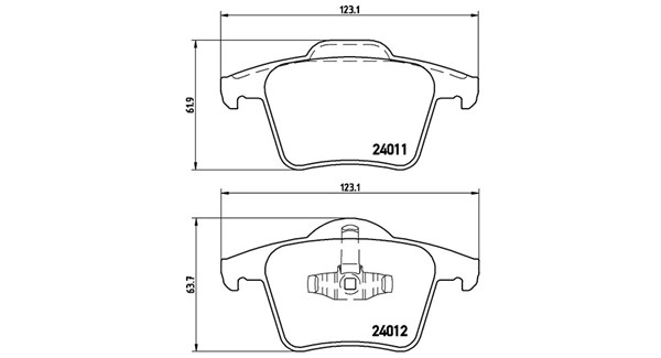 Brake Pad Set, disc brake (363700486019)