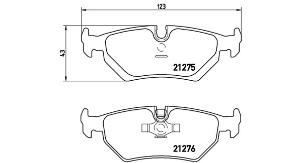 Brake Pad Set, disc brake (363700423062)