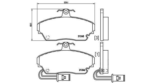 Brake Pad Set, disc brake (363700428014)