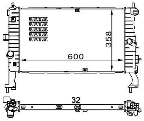 Radiator, engine cooling (359000301530)