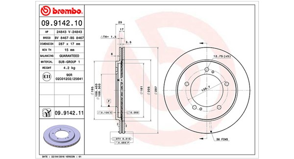 Brake Disc (360406055500)