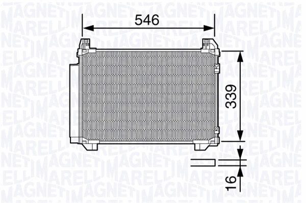 Condenser, air conditioning (350203687000)