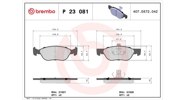 Brake Pad Set, disc brake