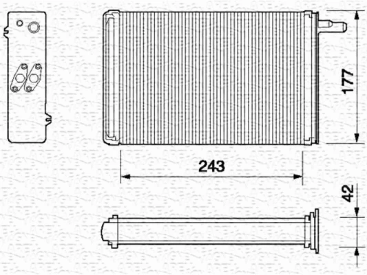 Heat Exchanger, interior heating (350218056000)