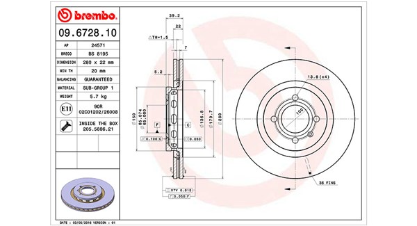 Brake Disc (360406048500)