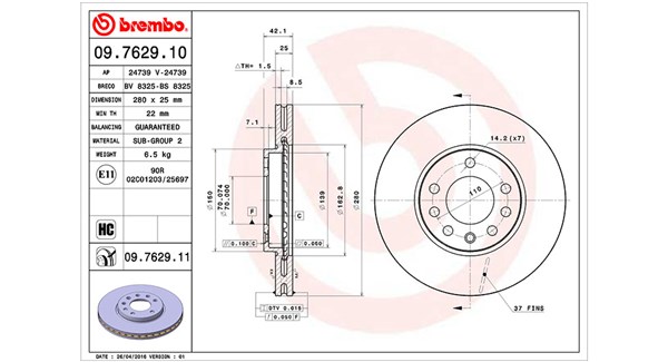 Brake Disc (360406038800)