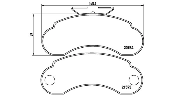 Brake Pad Set, disc brake (363700450021)