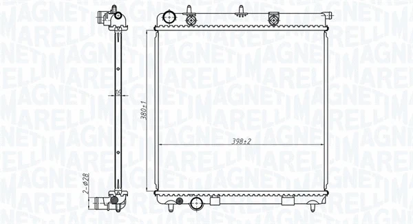Radiator, engine cooling (350213173500)