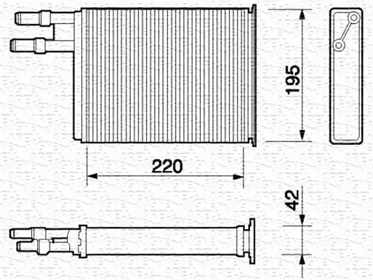 Heat Exchanger, interior heating (350218060000)