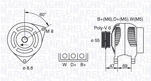 Alternator (063341345010)